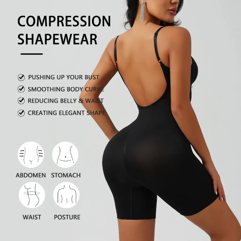 Seamless Contour Bodysuit for Women